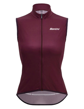 Santini Nebula 3W Women's Wind Vest - Burgundy