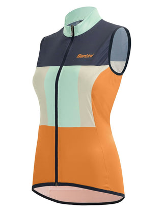 Santini Terranova Women's Gravel Wind Vest - Water
