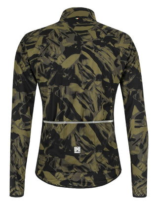 Santini Gravel Nebula Men's Windbreaker Jacket - Camo Green