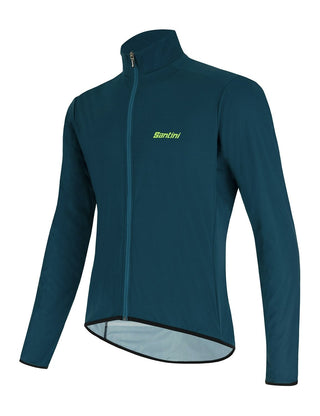 Santini Nebula Puro Men's Wind Breaker Jacket - Teal