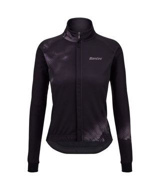 Santini Pure Dye 4W Women's Winter Long Sleeve Jersey - Black