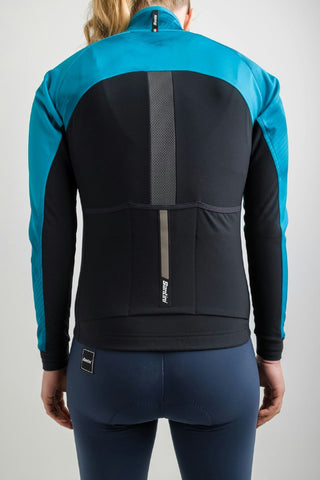 Santini Pure Dye 4W Women's Winter Long Sleeve Jersey - Aqua