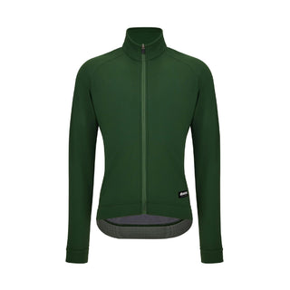 Santini SMS RTR Technical Windproof Winter Fleece Jacket - Green