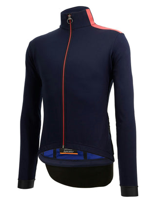Santini Vega Multi Jacket With Hood - Nautica Blue