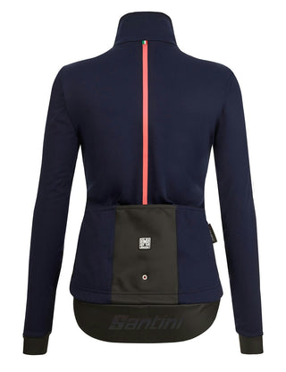 Santini Vega Multi Jacket Women's With Hood - Navy Blue