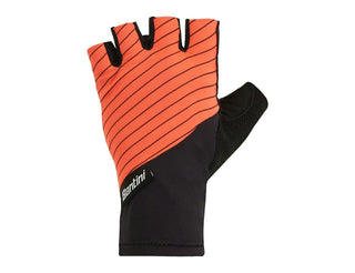 Santini Riga Long Cuff Summer Gloves - Fluro Orange
