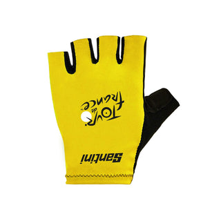 Santini TDF Overall Leader Gloves - Yellow