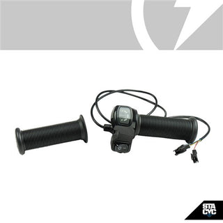 STACYC Spare Part 16HDRIVE Throttle Assembly 19 mm Clamp, Includes Left Grip & Plugs