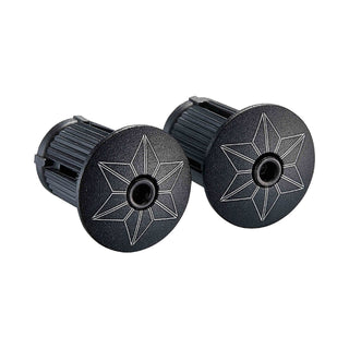 Supacaz Super Sticky Kush Star Fade Bar Tape With Black Star Plugz - Emerald Refract