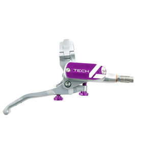 Hope Tech 4 Master Cylinder Complete Right Hand - Silver/Purple