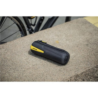 Topeak Cage Pack Bottle Cage Bag XL With Yellow Strap - Black