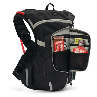 USWE Raw 4.0L Dirt Biking Hydration Pack With 3.0L Hydration Bladder - Black/Grey