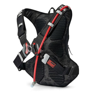 USWE Raw 12.0L Adventure Fit Dirt Biking Hydration Pack With 3.0L Hydration Bladder - Black