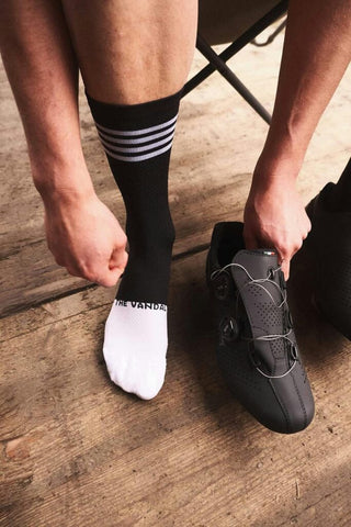 The Vandal Performance Stripes Socks - Black