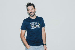 The Vandal Ride Like A Belgian Men's Eco Short Sleeve T-Shirt - Navy