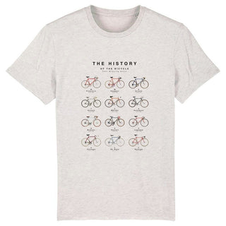 The Vandal History Of The Bicycle 2.0 Men's Eco Short Sleeve T-Shirt - Cream