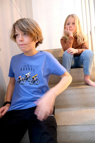 The Vandal Tete De La Course Kids Short Sleeve T-Shirt - Blue
