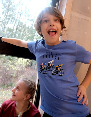 The Vandal Tete De La Course Kids Short Sleeve T-Shirt - Blue