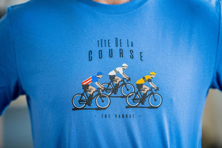 The Vandal Tete De La Course Men's Eco Short Sleeve T-Shirt - Blue