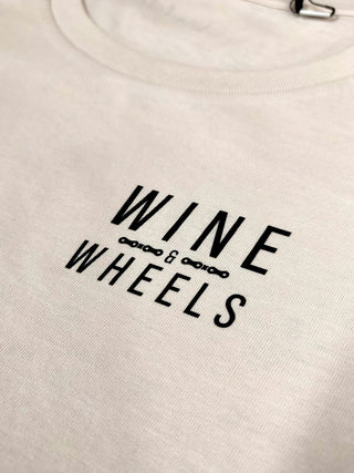 The Vandal Wine & Wheels Women's Eco Short Sleeve T-Shirt - White