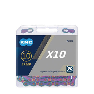 KMC 10 Speed 1/2" x 11/128" 116L Bike Chain - Aurora