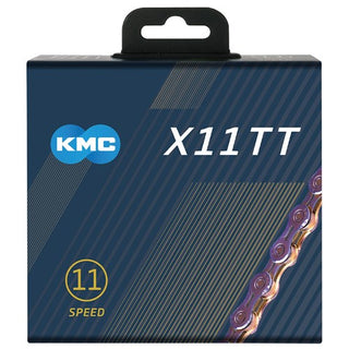 KMC 11 Speed 1/2" x 11/128" 118L Bike Chain - Neo Chrome