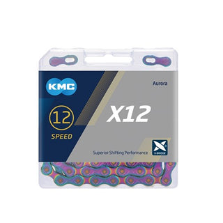 KMC 12 Speed 1/2" x 11/128" 126L Bike Chain - Aurora