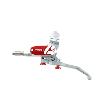 Hope Tech 4 Master Cylinder Complete Left Hand - Silver/Red