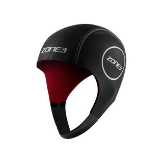 Zone3 Heat-Tech Swim Cap - Black/Silver