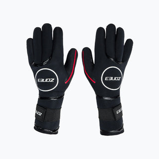 Zone3 Heat-Tech Swim Gloves - Black/Red