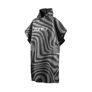 Zone3 Microfibre Changing Robe - Black/Grey