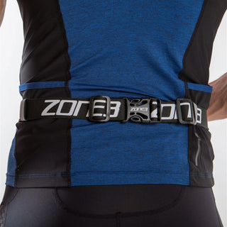 Zone3 Race Belt With Lycra Pouch - Black