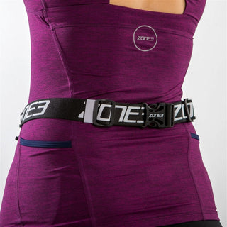 Zone3 Race Belt With Neoprene Pouch - Black