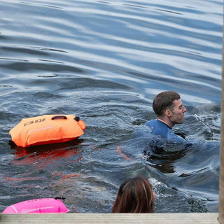 Zone3 Safety Buoy/Dry Bag Recycled 28L - Fluro Orange