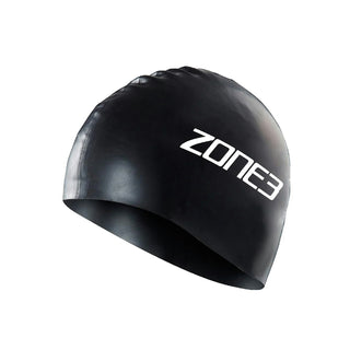 Zone3 Silicone Swim Cap - Black