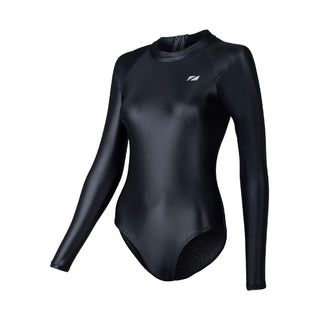 Zone3 Women's Ows Ti Long Sleeve Thermal High Neck Costume - Black/Silver