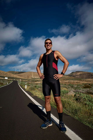 Zone3 Men's Activate Tri Shorts - Black/Red
