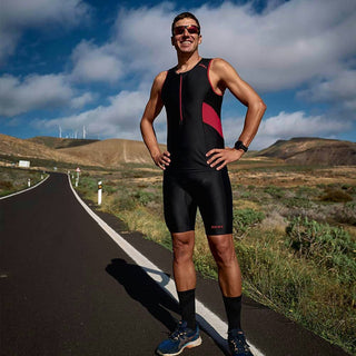 Zone3 Men's Activate Trisuit - Black/Red