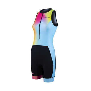 Zone3 Women's Activate+ Sleeve Less Trisuit - Neon/Black