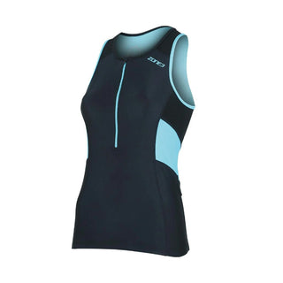 Zone3 Women's Activate Tri Top - Black/Turquois