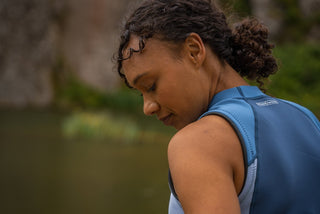Zone3 Women's Yulex Vest - Blue/White