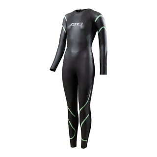 Zone3 Women's Glide Wetsuit - Black/Green