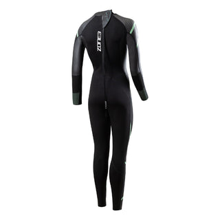 Zone3 Women's Glide Wetsuit - Black/Green