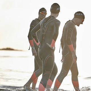 Zone3 Women's Vanquish-X Wetsuit - Black/Orange