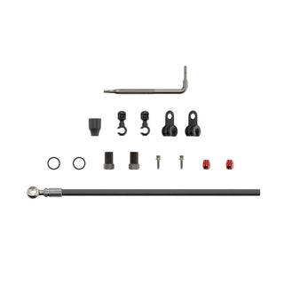 SRAM DISC BRAKE HYDRAULIC HOSE KIT - SILVER BANJO -2000MMBLK (INC. BANJO - FITTINGS) - XX -JUICY5/7/ -GUIDE R/RS/RSC/ULT(B1) -GUIDET(A1) -G2 RSC/ULT -LEVEL4PISTON ULT/SLV(C1) -MAVENULT/SLV(A1)