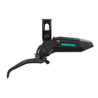 SRAM Disc Brake Motive Ultimate Stealth Expert Kit- Carbon Lever - Tool Free Reach - Bleeding Edge -Black/Teal Splatter - Front950 -Rear2000 (includes MMX Clamps -Rotors -Brackets) A1