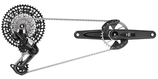 SRAM Eagle 90 DUB Groupset (Rear Der - Trigger Shifter w Clamp - Crankset DUB MTB Wide 170 w DM 32t T-TYPE Chainring w/2 guards - GX T-Type chain 126l - CS XS-1275 BLK 10-52t)