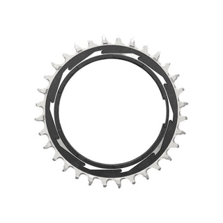 SRAM Chain Ring T-TYPE 32T Powermeter Threaded 0mm Offset Eagle (including pin thread backup and screw) - Black/Silver XXSL D1