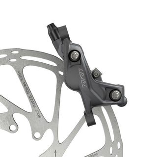 SRAM Disc Brake Level Bronze Stealth 4 Piston -  Aluminum Lever - Stainless Hardware - Reach Adj - Blast Dark Polar Front 950mm Hose (includes MMX Clamp - Rotor/Bracket sold separately) C1