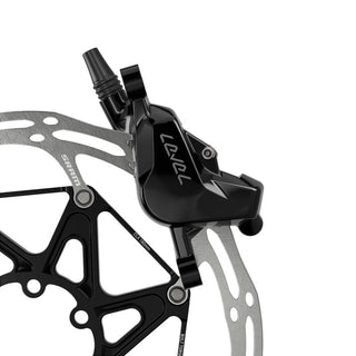 SRAM Disc Brake Level Silver Stealth 2 Piston -  Aluminum Lever - Stainless Hardware - Reach Adj - Black Ano Front 950mm Hose (includes MMX Clamp - Rotor/Bracket sold separately) C1